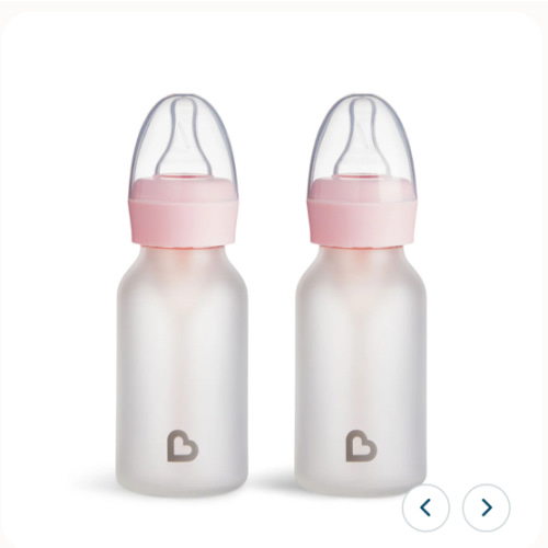 Bond™ Silicone Glass Bottle 4oz or 8oz, 2pk | Munchkin