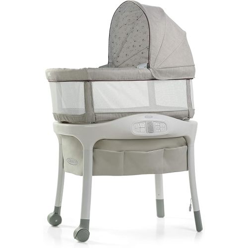 Graco Sense2Snooze Baby Bassinet with Cry Detection Technology and Responds to Baby's Cries to Help Soothe Back to Sleep, Roma