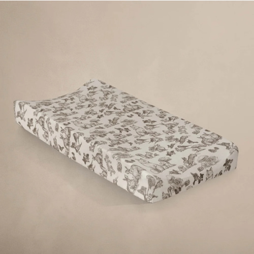 Oilo Fable Changing Pad Cover- Woodland Organic Jersey – Bambi Baby