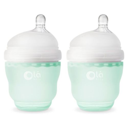 Olababy® GentleBottle 2-Pack 4 fl. oz. Silicone Wide-Neck Bottles