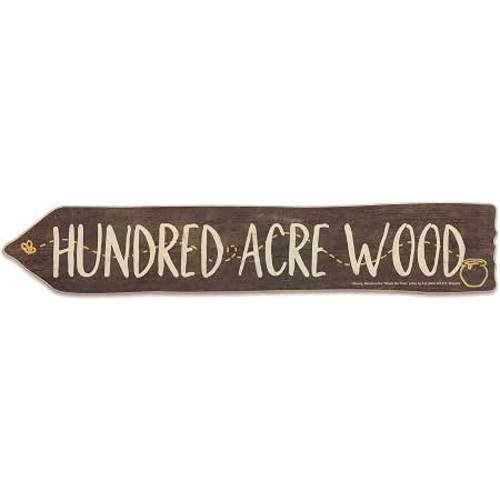 Amazon.com: Disney Winnie the Pooh Classic Hundred Acre Wood Arrow Wall Decor | Cute Winnie the Pooh Decoration for Bedroom or Nursery
