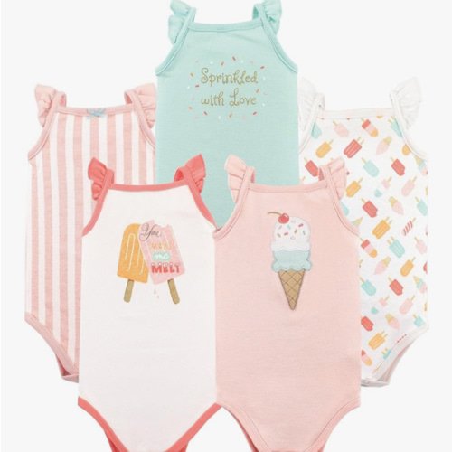 Hudson Baby Unisex Baby Cotton Sleeveless Bodysuits