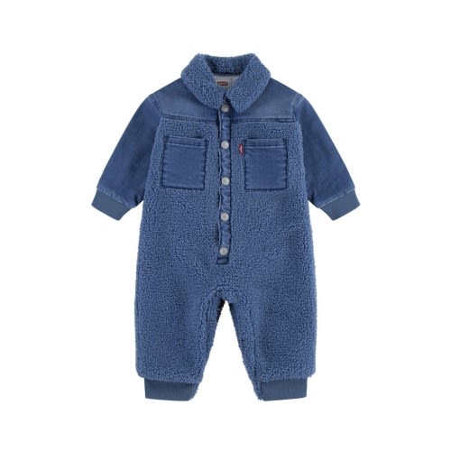 Denim & Fleece Romper