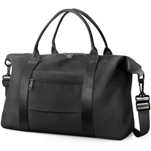 Travel Duffle Bag, Waterproof Weekender Bag Carry On Tote Bags for Women, Travel Essentials Sport Gym Bag for Men, Hospital Bag for Labor and Delivery, Overnight Bag Luggage Bag with Trolley Sleeve