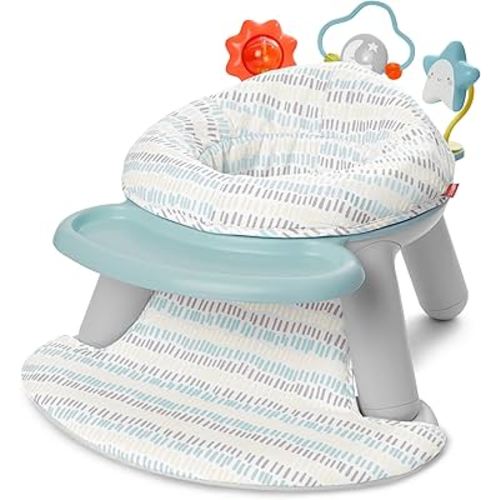 Skip Hop 2-in-1 Sit-up Activity Baby Chair, Silver Lining Cloud