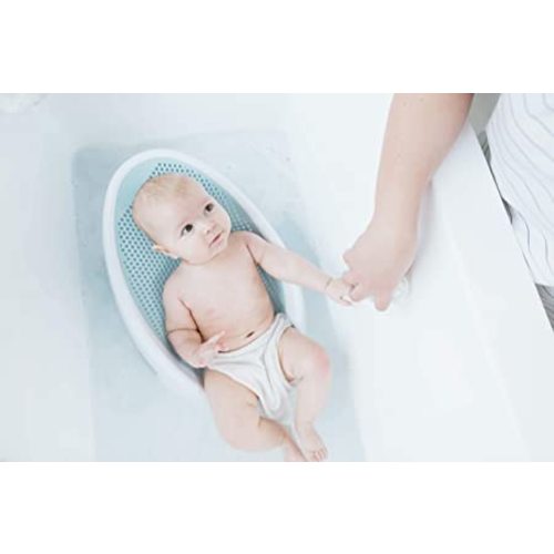 Angelcare Baby Bath Support (Aqua) | Ideal for Babies Less than 6 Months Old - 1 Count (Pack of 1)
