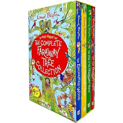 The Complete Magic Faraway Tree Collection 4 Books Box Set by Enid Blyton (Up The Faraway Tree, Folk of the Faraway Tree, Magic Faraway Tree & Enchanted Wood)