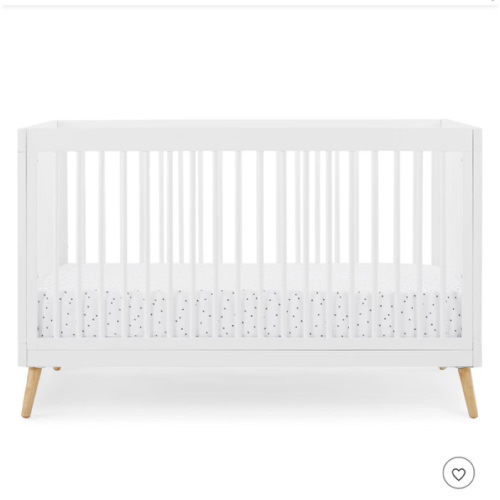 Delta Children Jordan 4-in-1 Convertible Crib - Bianca White