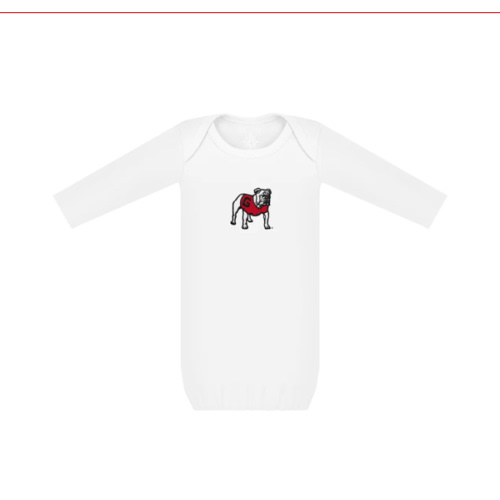 INFANT Lap Shoulder Gown - White – The Red Zone- Athens, GA
