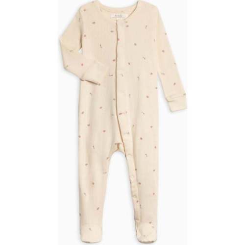 Skylar Pointelle Sleeper Pia Floral - Colored Organics | Maisonette