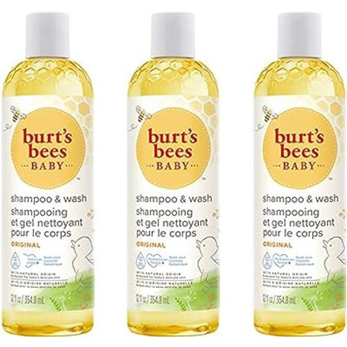 Burt's Bees Baby Original Shampoo and Body Wash 236.5ml - Pack of 3, 709.5 Milliliters, Value Pack