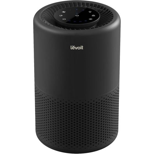 LEVOIT Air Purifier for Home Bedroom, Smart WiFi Alexa Control, Covers up to 916 ft², 3-in-1 Filter with HEPA Sleep Mode for Allergies, Pollutants, Smoke, Dust, 27dB Quiet, Core 200S-P, Black