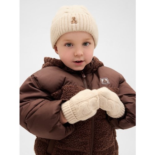 Baby & Toddler CashSoft Cable-Knit Beanie & Mittens Set