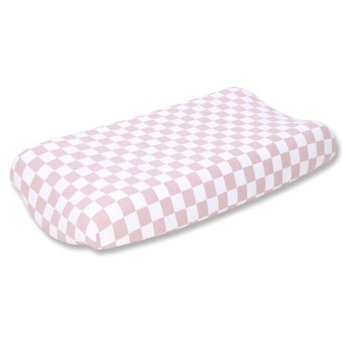 Bilbi Bedside Sleeper Sheet Jersey Check Pink