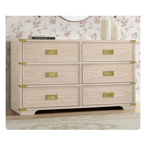 Paris 6 Drawer Dresser