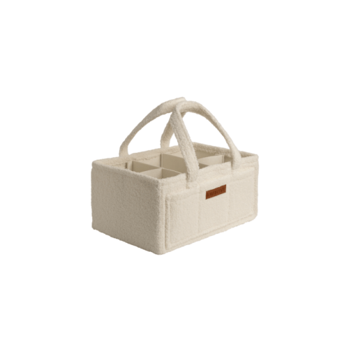 Townsend Avenue Teddy Diaper Caddy White