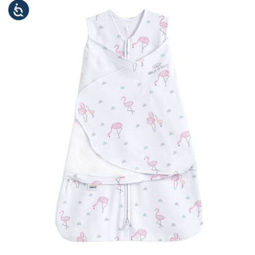 Flamingo Print Cotton Swaddle - Newborn | HALO