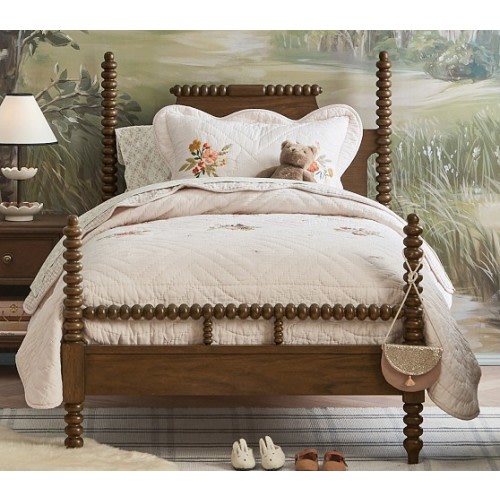 Chris Loves Julia Turned Wood Bed | Pottery Barn Kids