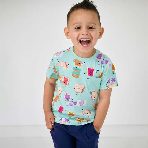 Lunch Buddies Relaxed Pocket Tee | Little Sleepies