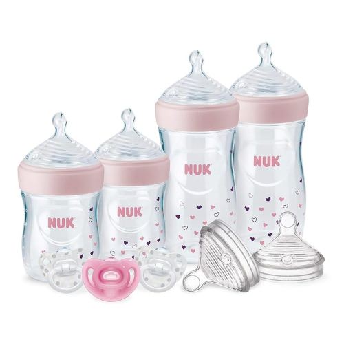 NUK Simply Natural Baby Bottles with SafeTemp Gift Set