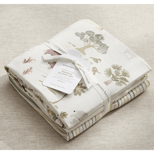 Noah's Ark Bamboo Viscose Swaddle Set