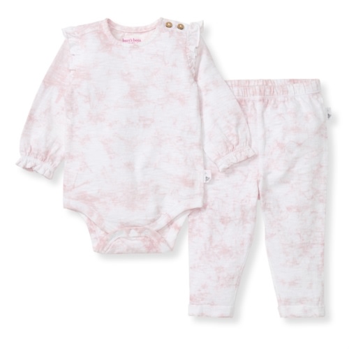 Desert Tie Dye Organic Cotton Girl Bodysuit Set