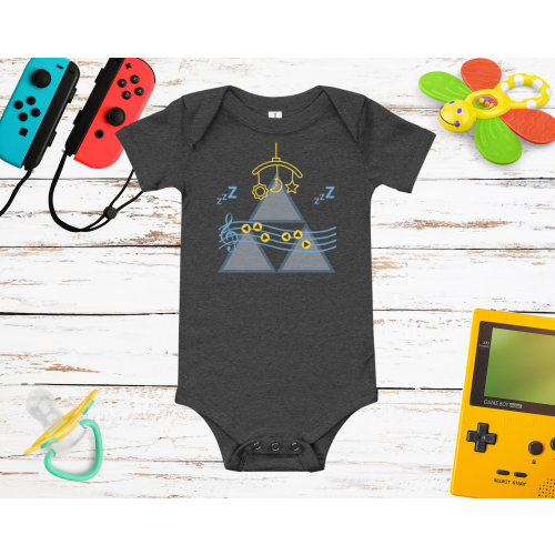 Zelda Lullaby Baby Onesie – Funny Retro Nintendo Baby Shower Gift – Legend of Zelda Gamer Bodysuit - Zelda's Lullaby