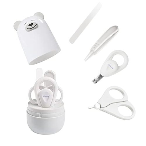 Baby Nail Clippers Set, Baby Manicure Set and Pedicure Set with Cute case. Baby Grooming Gift Set for Newborns, Infants and Toddlers