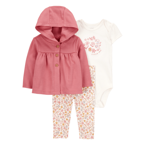 Baby 3-Piece Little Cardigan Set - Pink - Carter's | Carter's