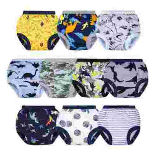 BIG ELEPHANT Baby Boys Potty Training Pants, Toddler Cotton Soft Training Underwear, 3T