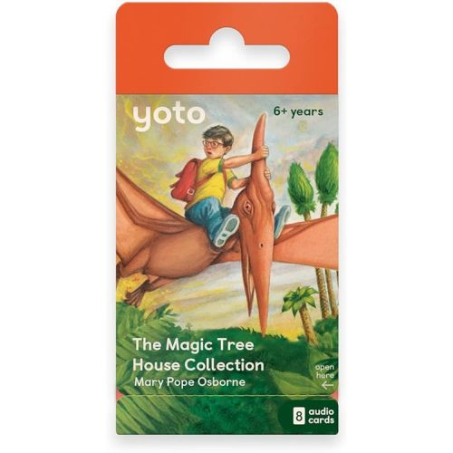 Yoto The Magic Treehouse Collection by Mary Pope Osborne – 8 Kids Audio Cards for Use with Player & Mini All-in-1 Audio Player, Screen-Free Listening with Playtime Bedtime Travel Stories, Ages 6+