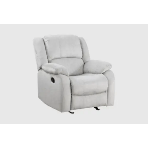 Vinnie Light Grey Nursery 35&quot; Manual Glider Recliner