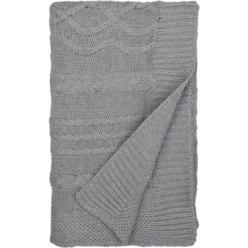 Burt's Bees Baby - Cable Knit Blanket, Baby Nursery & Stroller Blanket, 100% Organic Cotton, 30" x 40" (Heather Grey), 1 Count (Pack of 1)