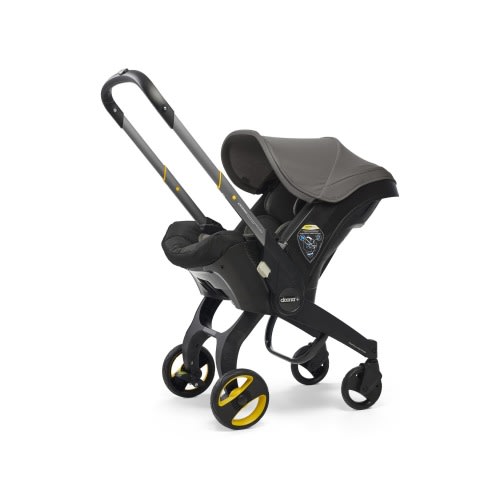 DOONA Convertible Infant Car Seat/Compact Stroller System with Base, Grey Hound