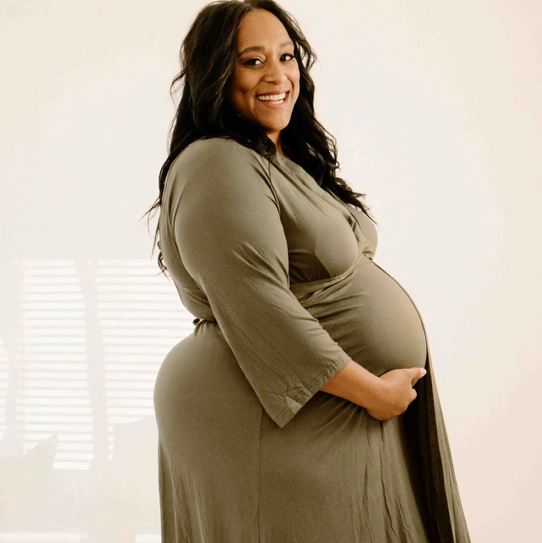 Lila Labor & Postpartum Gown in Sage