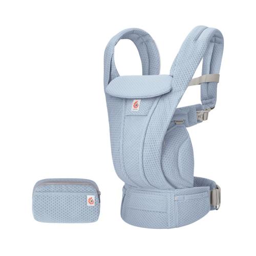 Ergobaby Omni Deluxe Mesh Baby Carrier for Newborn to Toddlers, Serene Blue