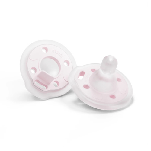 babypace® breast-like pacifier 2-set in delicate seashell | mōmi