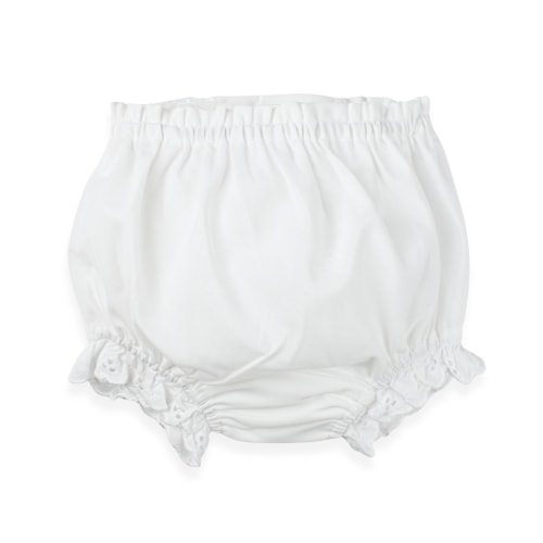 Double Seat Diaper Cover with Eyelet Trim
