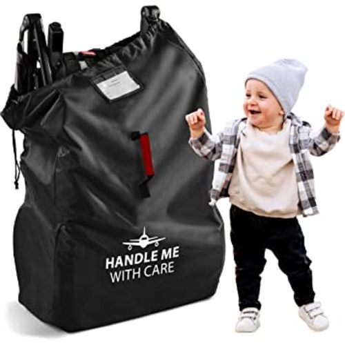 Reperkid Large Double Stroller Bag for Airplane Travel – Stroller Bag, Stroller Travel Bag, Stroller Bag for Airplane – Jogging Stroller - Black Sizeable and Water-Resistant Stroller Travel Bag with Adjustable Carry Straps