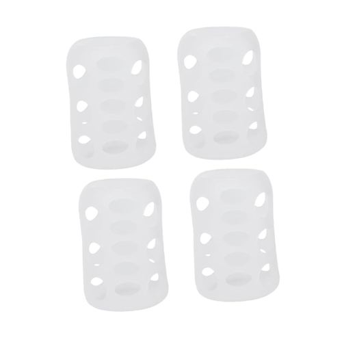 4pcs Silicone Baby Bottle Cover Anti-Slip Shockproof Feeding Bottle Sleeves Soft and Protective 3.34 * 2.24 * 2.24inch