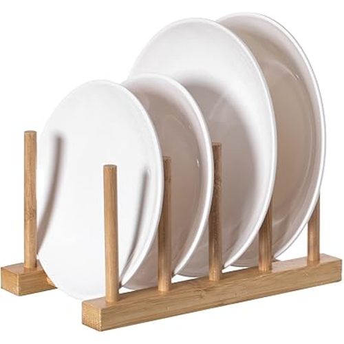 Basicwise Set of 2 Bamboo Wooden Drying Rack