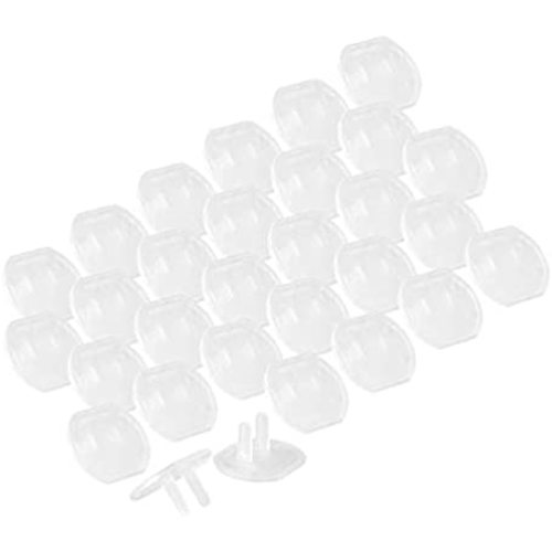 GE, Clear Child Safety, 30 Pack, Covers,Keep Children Safe, For Unused Electrical Outlets, Easy to Install, Guards Against Shocks, Plastic, 51175