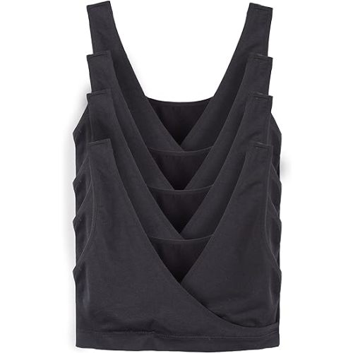 Caramel Cantina 4 Pack Nursing Maternity Women’s Sleep Comfort Bralette Bra