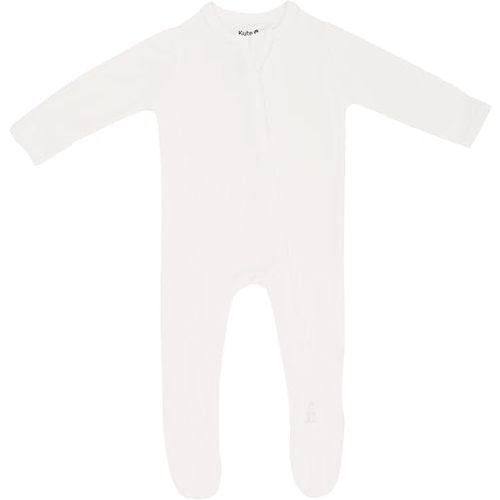 KYTE BABY Unisex Zipper Closure Footies, Rayon Made From Bamboo, 0-24 Months