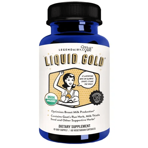 Legendairy Milk Liquid Gold Lactation Support | Lactation Supplement with Organic Goats Rue, Milk Thistle, Shatavari, Fennel, Alfalfa & Anise | Breastfeeding Supplements, 60 Count