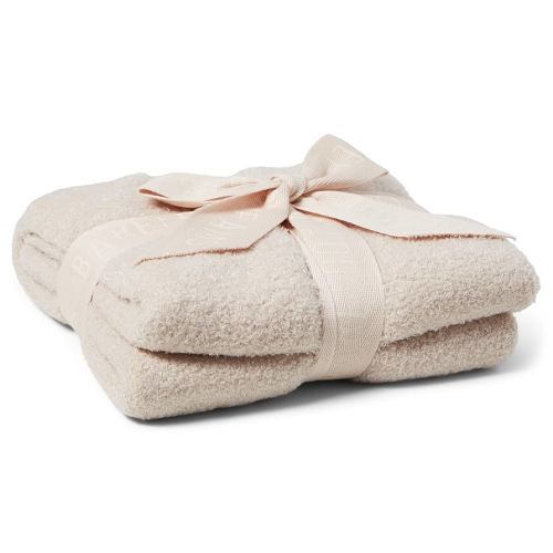 Barefoot Dreams CozyChic Lite Baby Receiving Blanket, Chai, 30"x30"