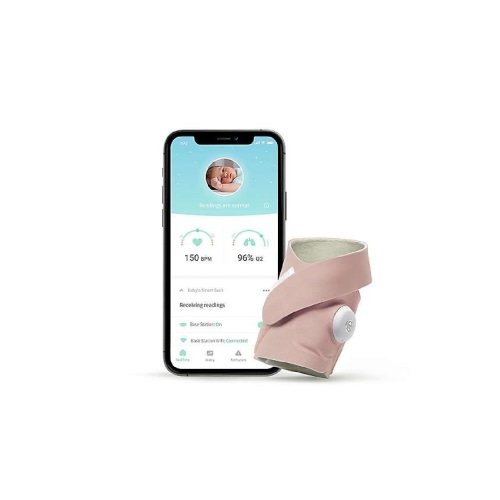 Owlet Smart Sock 3 with Dusty Rose Sock Set