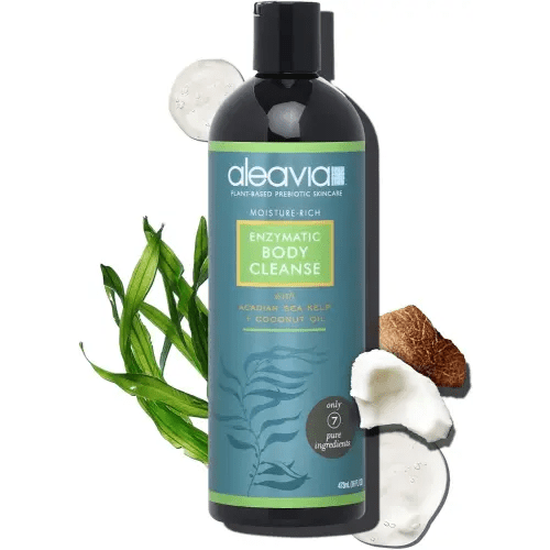 Aleavia Body Cleanse – Organic & All-Natural Prebiotic Body Wash – Fragrance-free and Sulfate-Free Enzymatic Body Cleanser – 16 Oz.