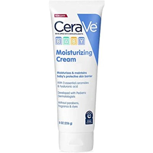 CeraVe Baby Cream, Gentle Moisturizing Cream with Ceramides, Fragrance, Paraben, Dye & Phthalates Free, Rich & Non-Greasy Feel, Gentle Baby Skin Care, 8 Ounce