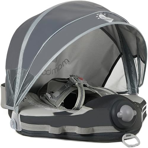 Mambobaby Add Tail Newest No.07 Airplane Baby Float with Sun Canopy – Gray